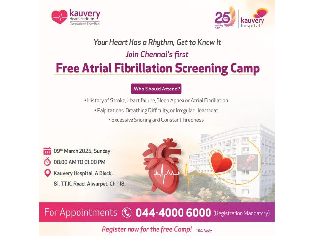 Free Atrial Fibrillation Screening Camp