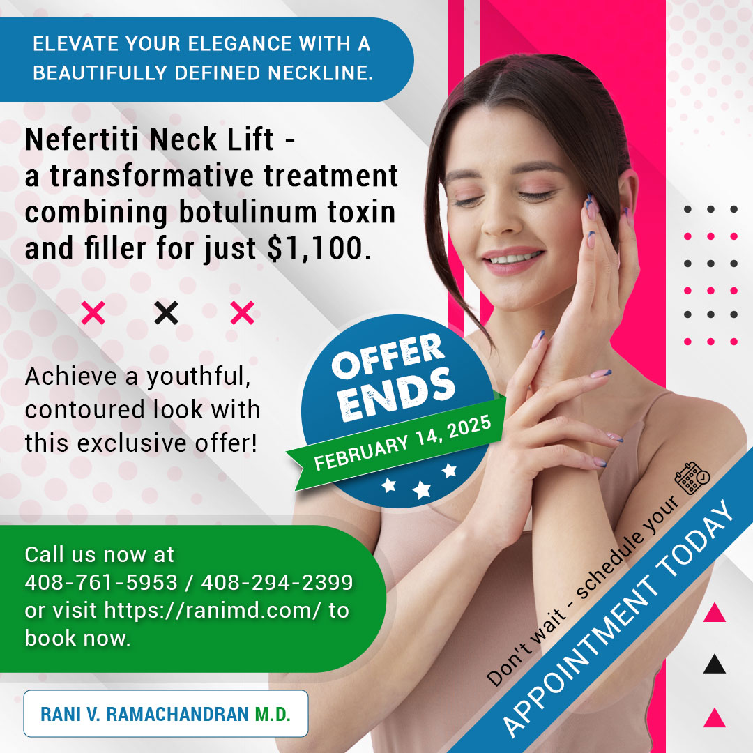 Nefertiti Neck Lift – a transformative treatment combining botulinum toxin and filler for just $1,100